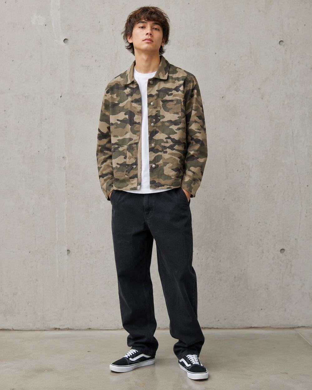 H&M Divided Men’s Camo Utility Shirt Jacket Size XS NWT